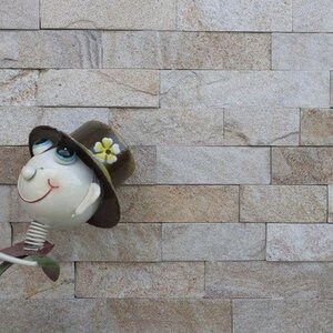 Ardoise Rhodos Natur, 5 cm x LL | Pierre décorative - Dalles verticales, extérieur-intérieur