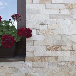 Ardoise Rhodos Natur, 5 cm x LL | Pierre décorative - Dalles verticales, extérieur-intérieur