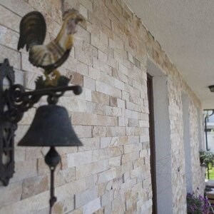 Ardoise Rhodos Natur, 5 cm x LL | Pierre décorative - Dalles verticales, extérieur-intérieur