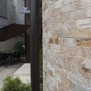 Ardoise Rhodos Natur, 5 cm x LL | Pierre décorative - Dalles verticales, extérieur-intérieur
