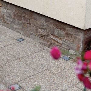 Ardoise Rusty Brown Natur, 10 cm x LL | Pierre décorative - Dalles verticales, extérieur-intérieur