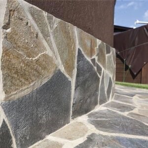 Ardoise polygonale AquaBlue, Dalles de pavés pour patio