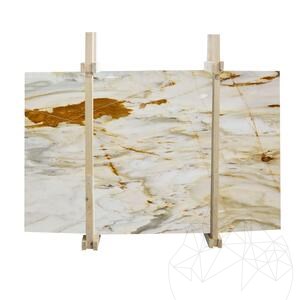 Plaque de marbre poli Calacatta Borghini, 2 cm