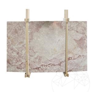Plaque de marbre poli Pink Aurora, 2 cm