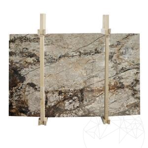 Plaque de marbre poli gris magique 2 cm
