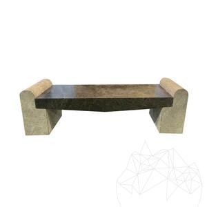 Banc de jardin en marbre Romano Ceppo, 165 x 40 x 50 cm