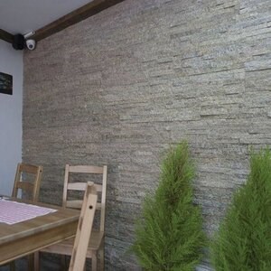 Panneau de revêtement mural en quartzite Lemone 15 x 60 x 1-2 cm