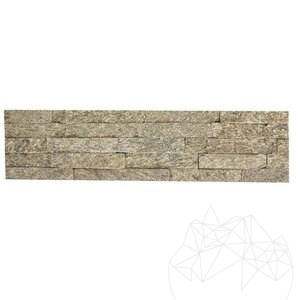 Panneau de revêtement mural en quartzite Lemone 15 x 60 x 1-2 cm