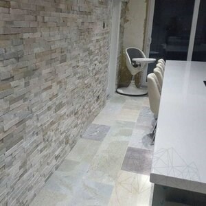Metaksi Panneau de revêtement mural en quartzite 15 x 60 cm