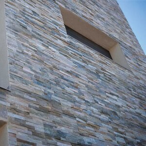 Metaksi Panneau de revêtement mural en quartzite 15 x 60 cm