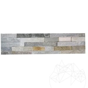 Metaksi Panneau de revêtement mural en quartzite 15 x 60 cm