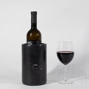 Rafraîchisseur à vin en marbre Nero 
