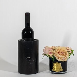 Rafraîchisseur à vin en marbre Nero 