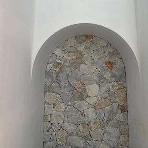 Parement extérieur pierre marbre Rock Face Blue