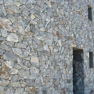 Parement extérieur pierre marbre Rock Face Blue