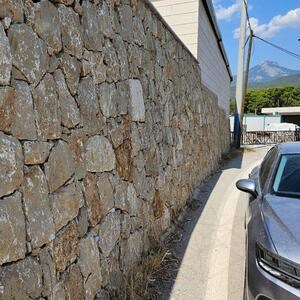 Parement extérieur pierre Travertin  Rock Face Noce
