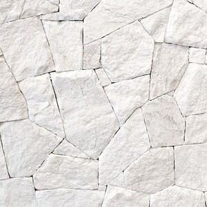 Face rocheuse de Thassos en marbre polygonal