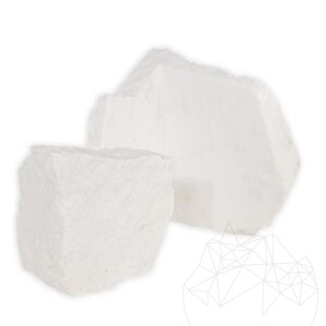 Face rocheuse de Thassos en marbre polygonal