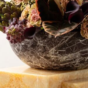 Lavabo de salle de bain - Marbre Rosso Levanto RS-5, 42 x 15 cm