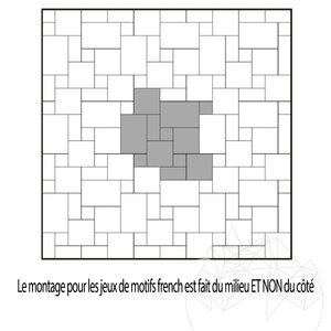 Ensemble de motifs français en travertin brossé et ciselé à coupe transversale classique, 3 cm