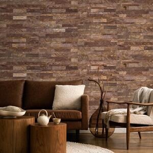 Panneau flexible Marble SKIN 3D Express - Rain Forest Brown, 60x15 cm, auto-adhésif 3M pour le carrelage intérieur Mobilier