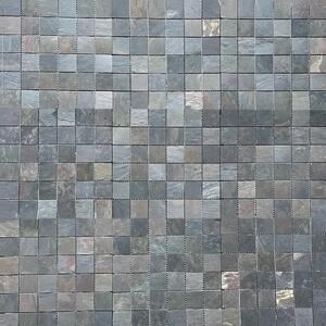 Mosaïque d'ardoise Flexible Slate SKIN Decor 2mm - Multicolore 4.8x4.8cm | Idéal pour Murs, Meubles, Façade