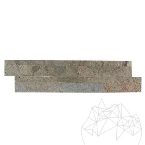 Panneau flexible en ardoise SKIN Express - Jeera Green, 60x15 cm | Idéal pour les revêtements extérieurs/intérieurs