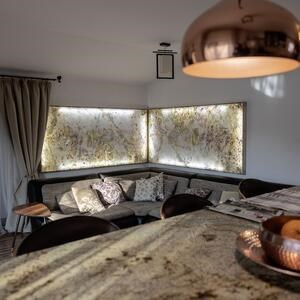 Ardoise flexible translucide SKIN 2mm - Indian Autumn, 240 x 90 cm | Eclairage d'ambiance, intérieur et extérieur