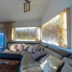 Ardoise flexible translucide SKIN 2mm - Indian Autumn, 240 x 90 cm | Eclairage d'ambiance, intérieur et extérieur