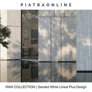 Dalle Sanded White Lineal Plus Design 2CM