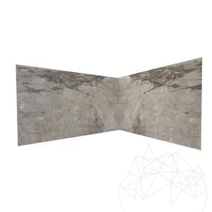 Dalle en marbre Silver Roots Poli, 2 cm