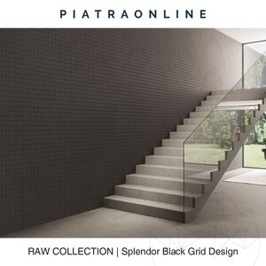 Dalle Splendor Black Grid Design 3CM