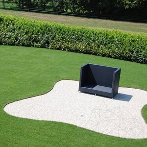 Système d'espacement paysager pour la stabilisation du gravier, gris, 1176 x 764 x 32 mm