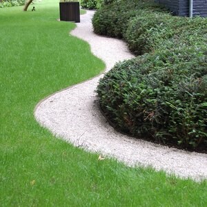 Système d'aménagement paysager pour la stabilisation du gravier, blanc, 1176 x 764 x 32 mm