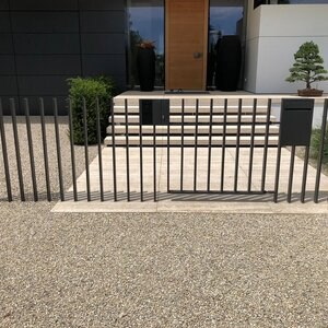 Système d'aménagement paysager pour la stabilisation du gravier, blanc, 1176 x 764 x 32 mm