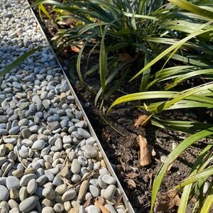 Système d'aménagement paysager pour la stabilisation du gravier, blanc, 1176 x 764 x 32 mm