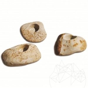 Bougeoir fait main - Grès de Mandras