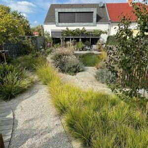 Système d'aménagement paysager pour la stabilisation du gravier, blanc, 1176 x 764 x 32 mm