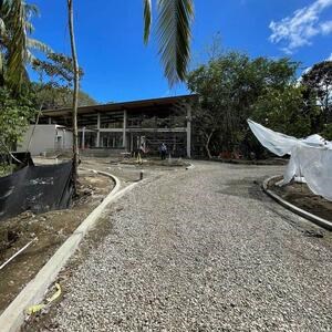 Système d'aménagement paysager pour la stabilisation du gravier, blanc, 1176 x 764 x 32 mm