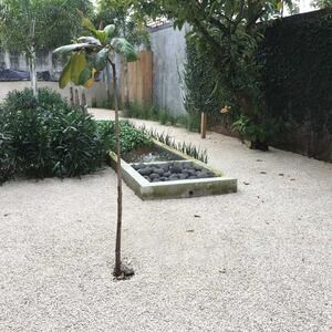 Système d'aménagement paysager pour la stabilisation du gravier, blanc, 1176 x 764 x 32 mm