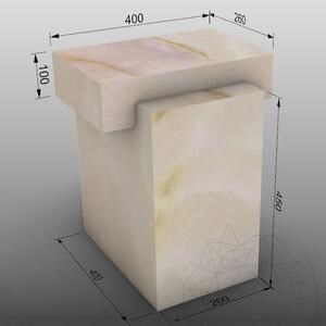 Table Quadra Bianco Onyx