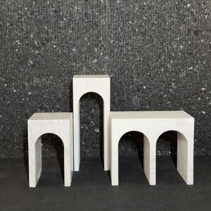 Table basse Archy en marbre de New York