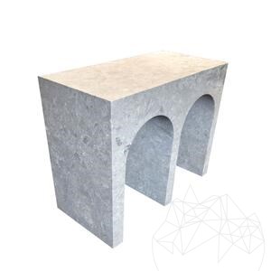 Table basse Archy en marbre gris Tundra
