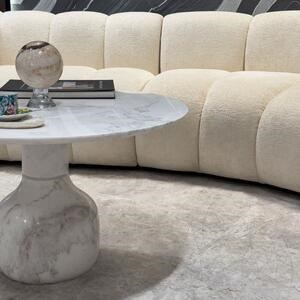 Table basse en marbre Volakas Moon
