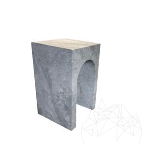 Table d'appoint Archy en marbre gris Tundra