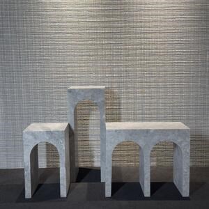 Table d'appoint Archy en marbre gris Tundra