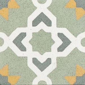 Terrazzo Oriental KR-09 Green 20 x 20 x 1.8 cm