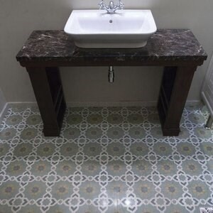 Terrazzo Oriental KR-09 Green 20 x 20 x 1.8 cm