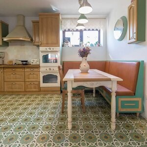 Terrazzo Oriental KR-09 Green 20 x 20 x 1.8 cm