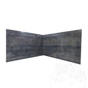 Dalle en marbre Tiger Black Poli, 2 cm